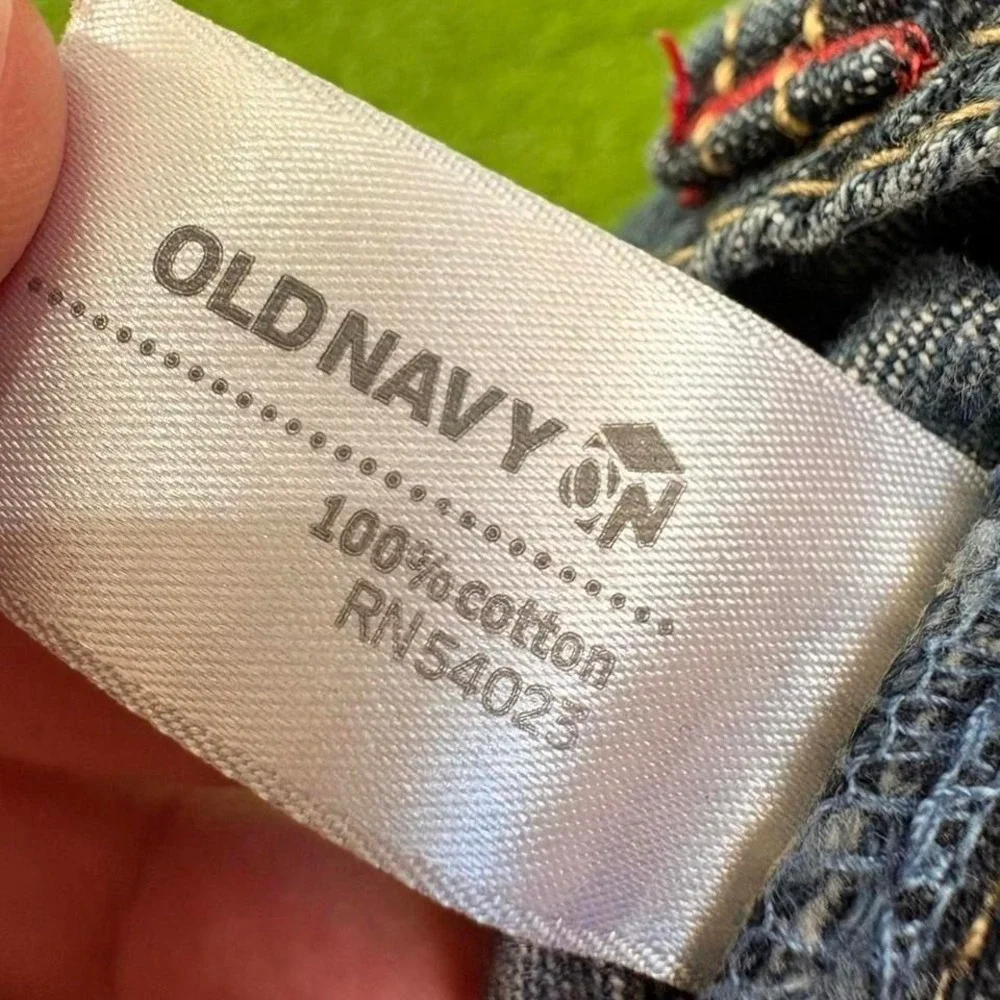 Vintage Y2K Old Navy Baby Sz‎ 3-6M Denim Overalls Baggy
